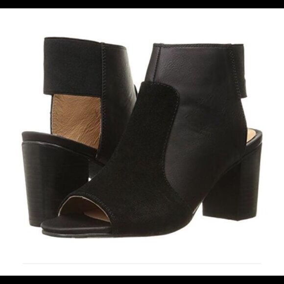 Kensie“Evanna”suede peep toe ankle booties 8.5 - Picture 6 of 8